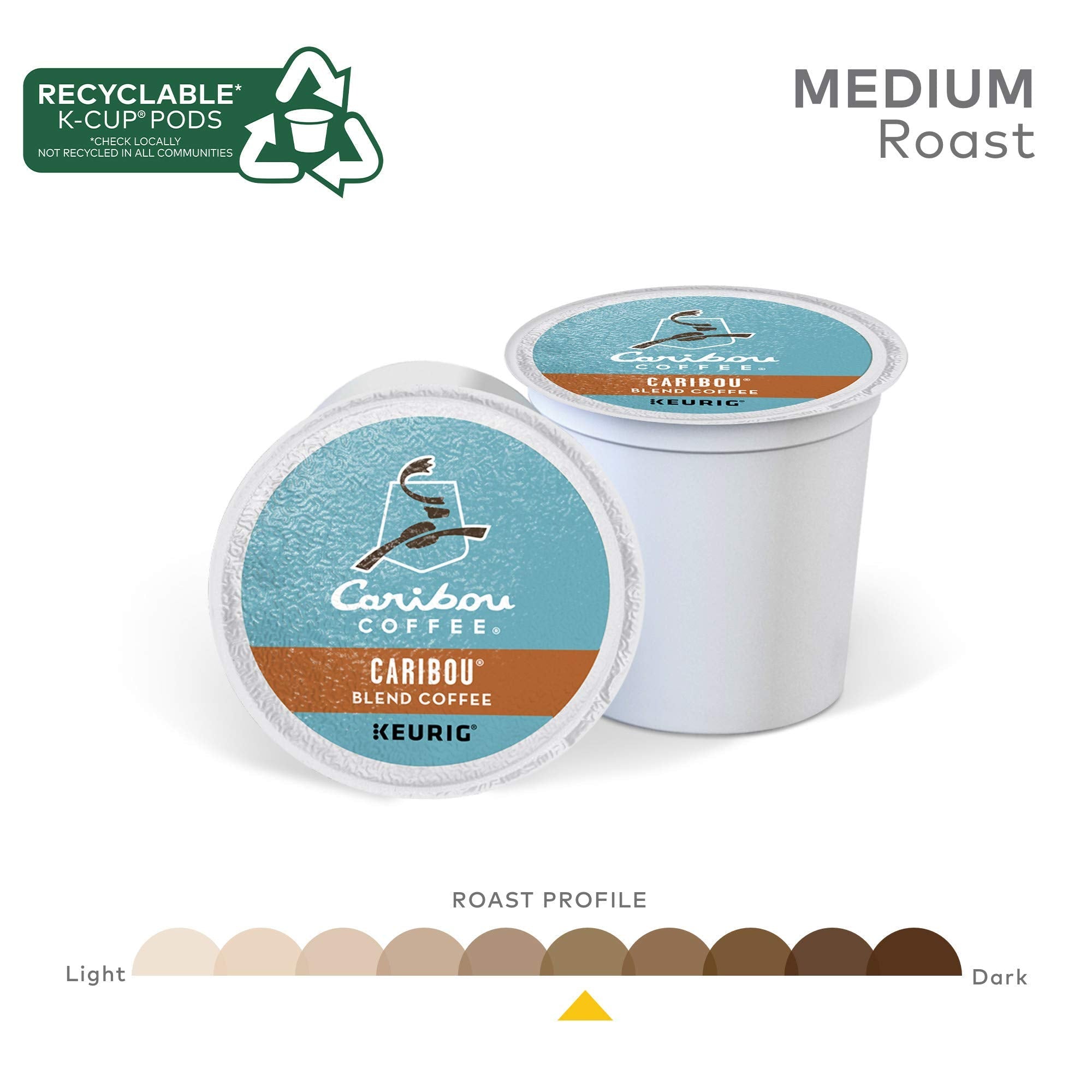 Premium Caribou Coffee, Single Serve Coffee K-Cup Pod - Limited Time Offer