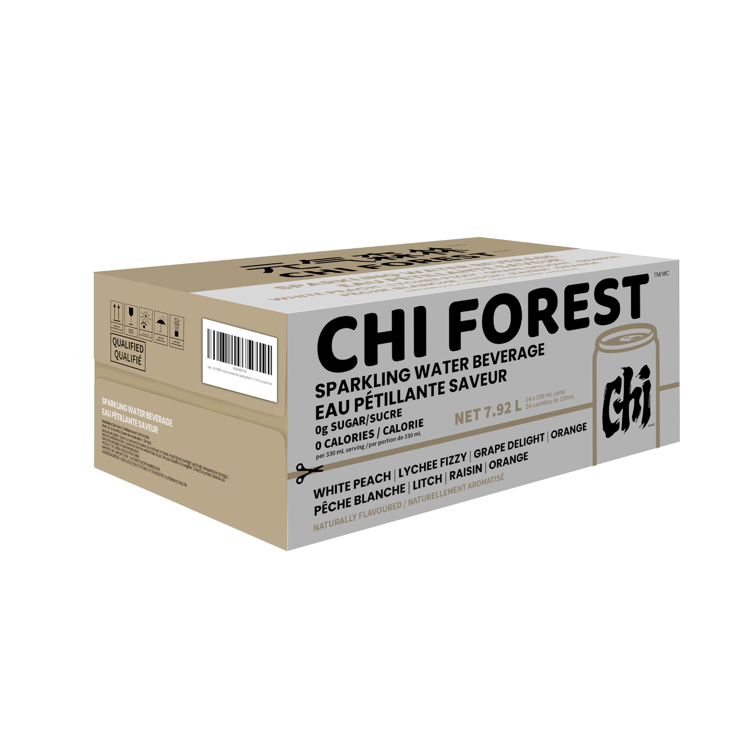 Quality CHI FOREST 4 Flavor Variety Pack Sparkling Water, 11.16 fl oz Cans(24 Pack)