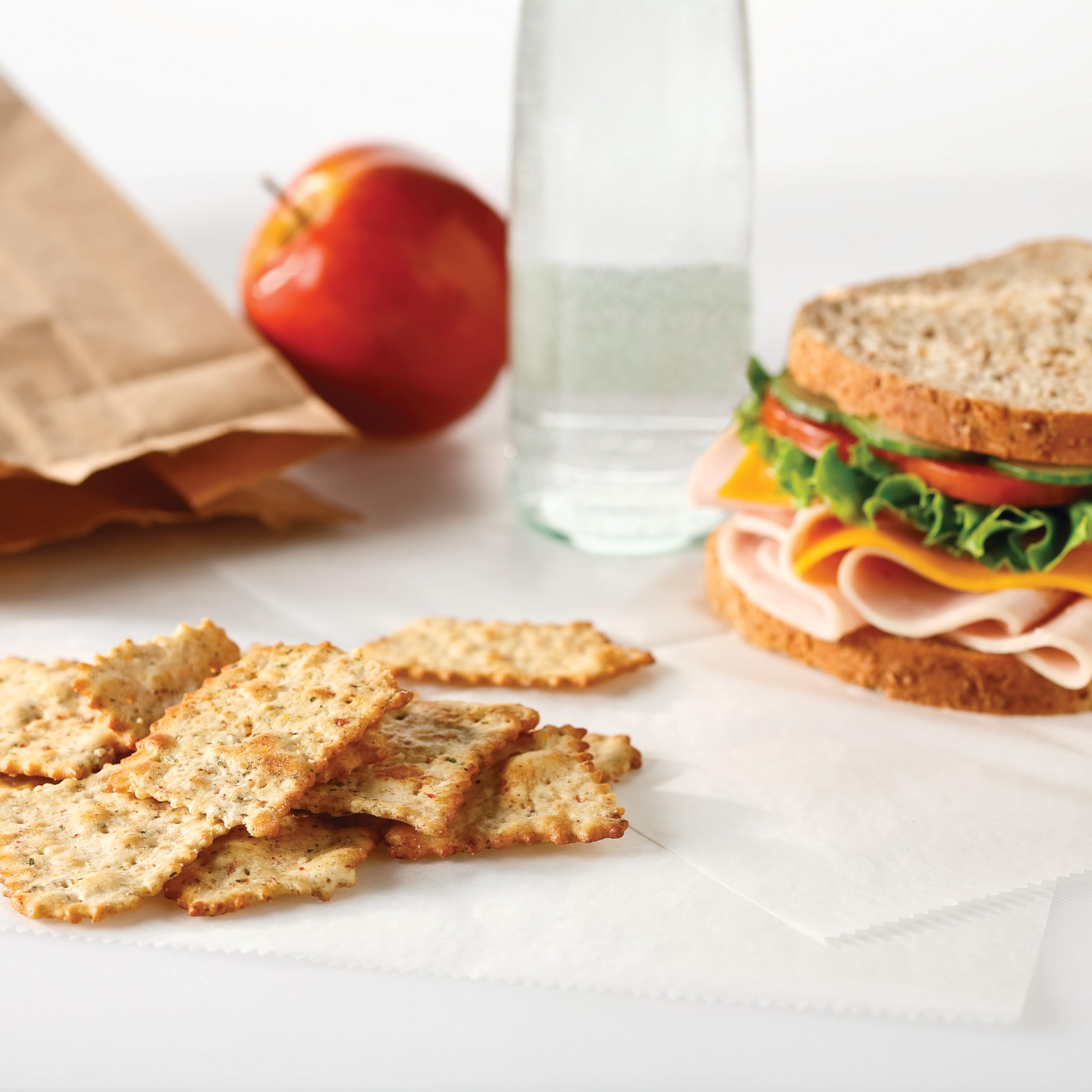 Quality Nabisco Veggie Whole Grain Wheat Chips, Whole Grain Wheat Crackers, 60-1.75 oz Snack Packs