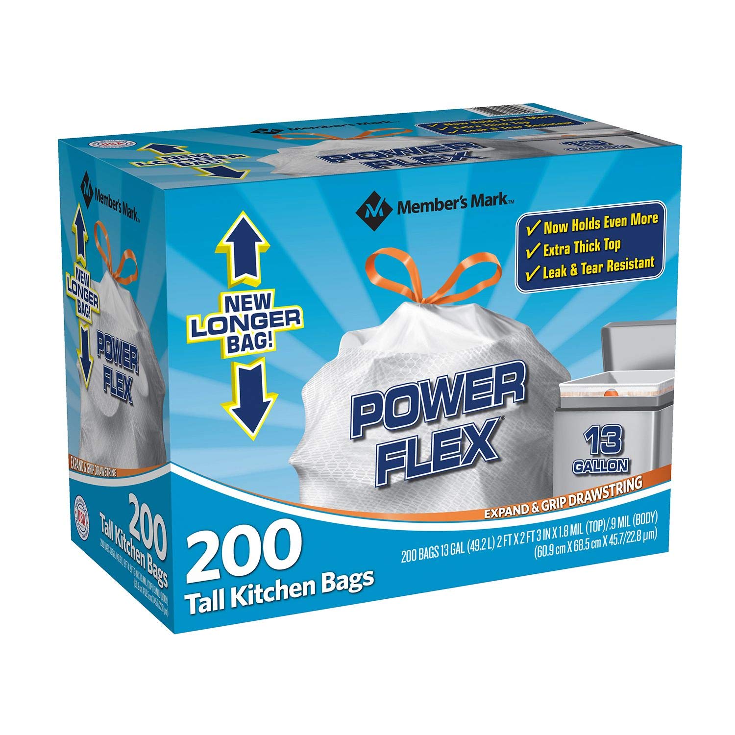 Premium Member's Mark Power Flex Tall Kitchen Bags - Buy Now & Save