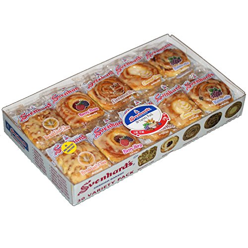 Premium Svenhard's Cinnamon, Berry, Cheese Variety Danish 30 ct. A1