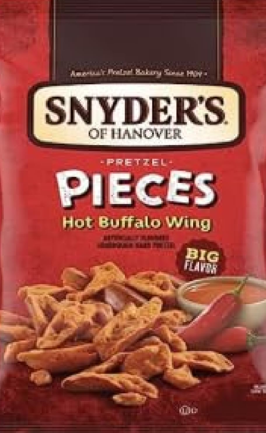 Quality Snyder's Pretzels: 3 Variety 9 Pack: 3 Honey Mustard - 3 Buffalo Wings - 3 Jalapeño Pretzels - 2.25 Ounce - 9 Bag Set