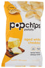 popchips Potato Chips Variety Pack Single Serve Bags, 3 flavors: 12 Sea Salt, 12 BBQ, 6 Sour Cream & Onion, 0.8 oz Bags Each, Pack of 30,Red,F-AR-94005