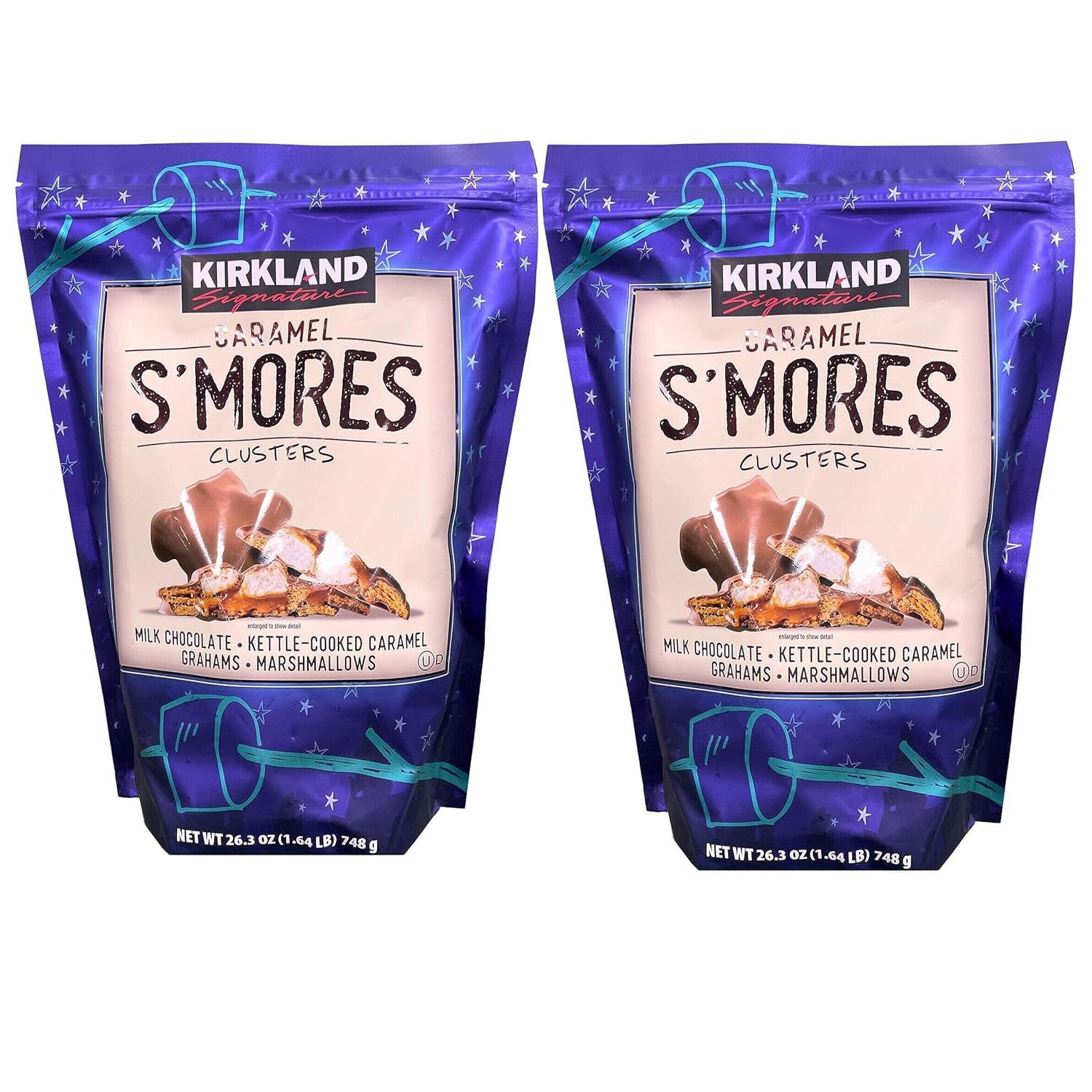 Kirkland Signature S'more Caramel Cluster, 26.3 oz X 2 Pack