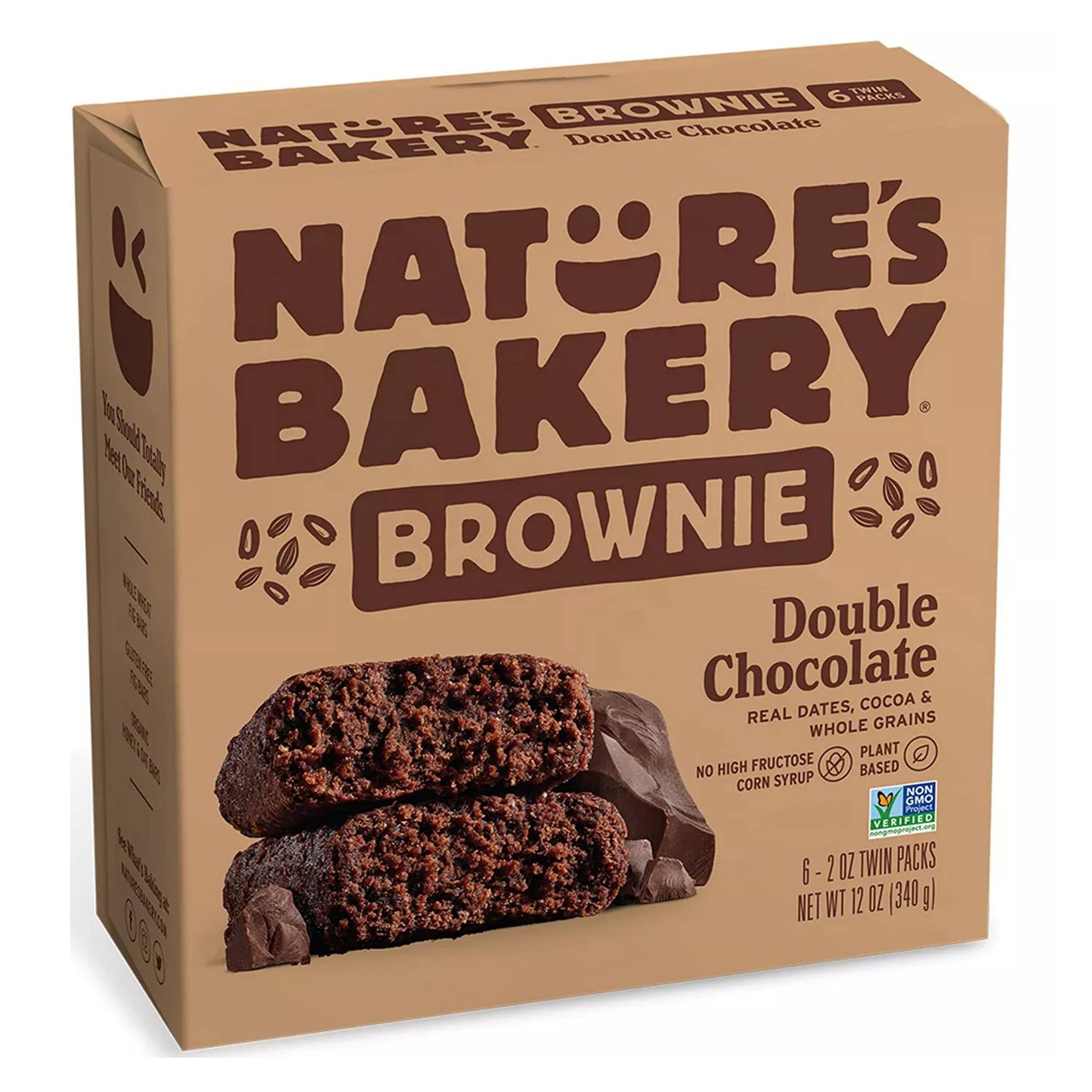 Premium NATURES BAKERY Double Chocolate Brownies, 2 OZ - Best Price Guaranteed