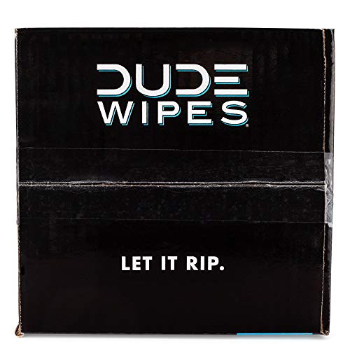 Premium DUDE Wipes - Flushable Wipes - 8 Pack, 336 Wipes - Unscented Extra-Large Adult Wet Wipes - Vitamin-E & Aloe - Septic and Sewer Safe
