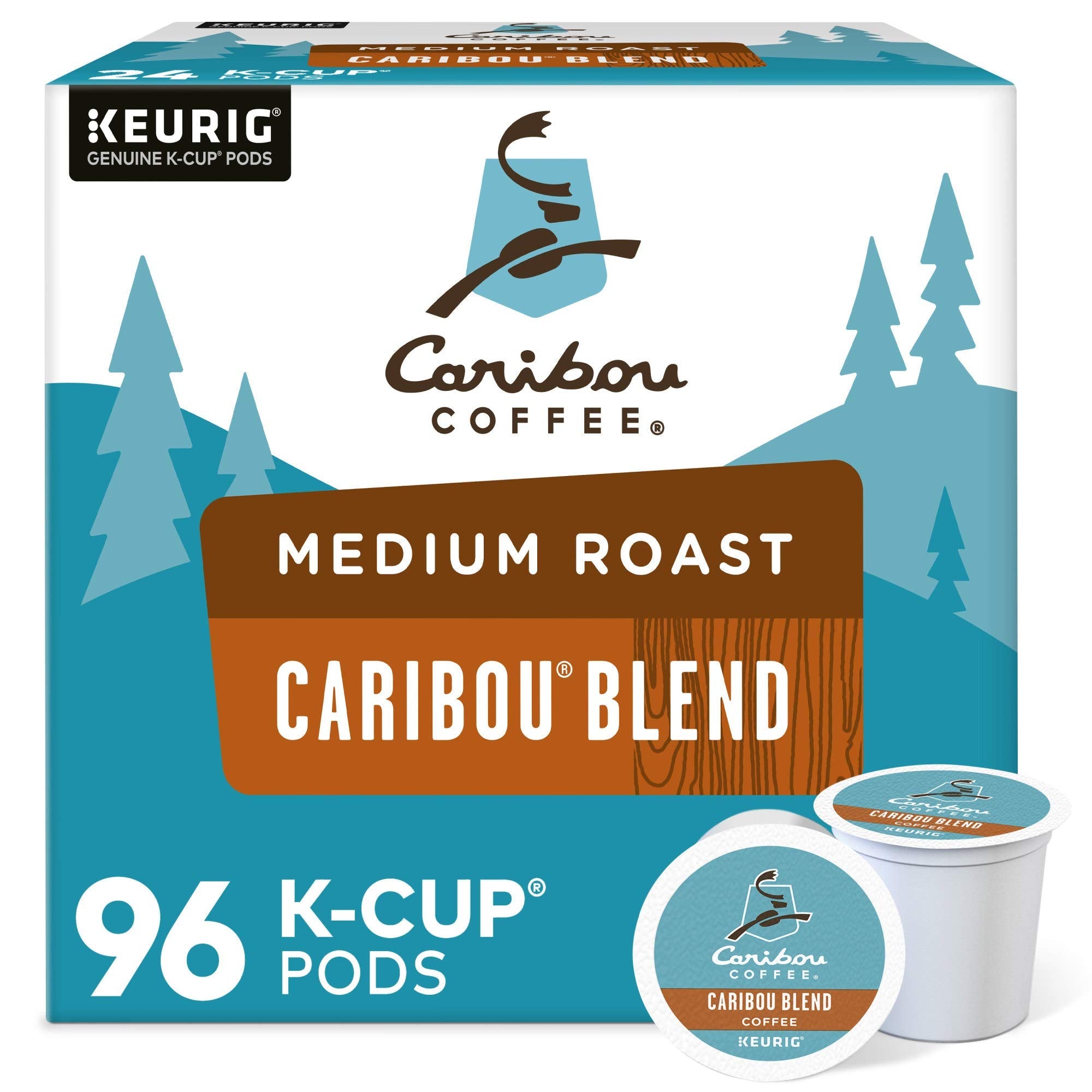 Premium Caribou Coffee, Single Serve Coffee K-Cup Pod - Limited Time Offer
