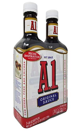 Quality A1 Original Sauce for Steak, Pork & Chicken, 20 oz x 2 Bottles