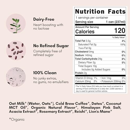 Quality Pop & Bottle Vanilla Oat Milk Latte Flavors - Free Shipping Available