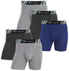 Premium Champion Men's Boxer Briefs All Day Comfort No Ride Up Double Dry X-Temp 4 Pack