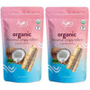 Premium Ava Organics - Coconut Crispy Rollers (Pack of 2) Original Family Size 14.1 oz bags 28.2 Ounce
