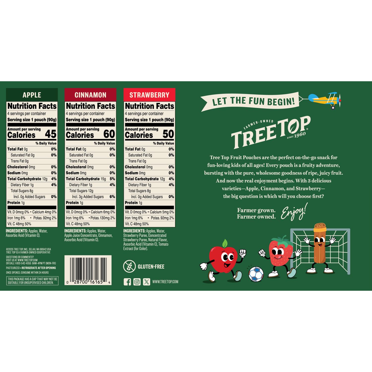 Quality TREE TOP APPLE SAUCE POUCHES, 3.2 OZ., 40 COUNT - Free Shipping Available