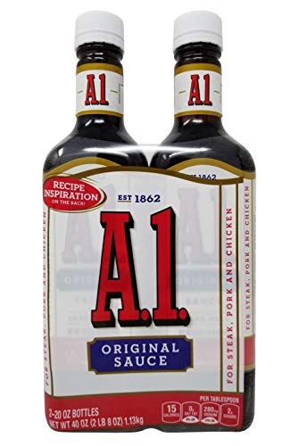 Quality A1 Original Sauce for Steak, Pork & Chicken, 20 oz x 2 Bottles