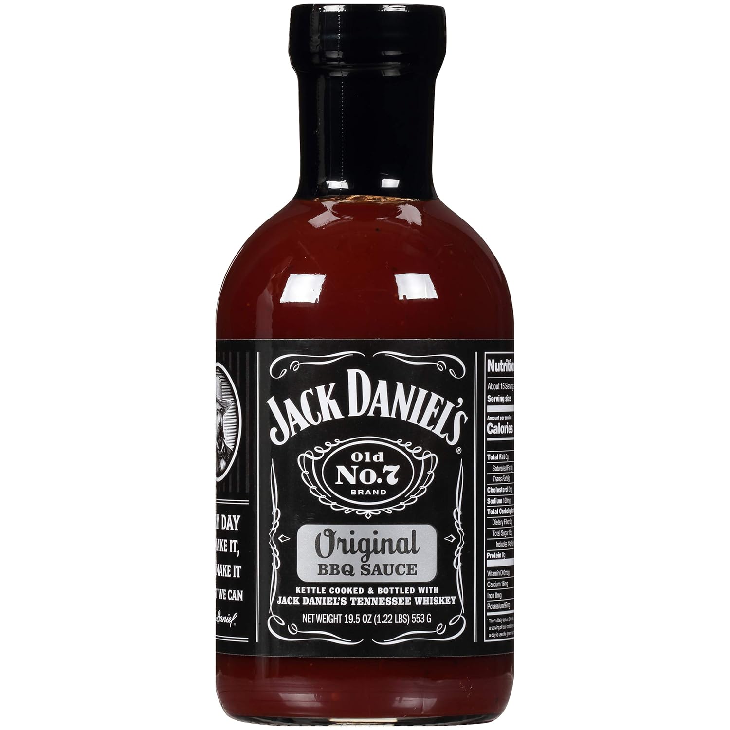 Jack Daniel's Old No. 7 Original BBQ Sauce – Authentic Small Batch Jack Daniel’s BBQ Sauce – Preservative Free – 19.5 oz