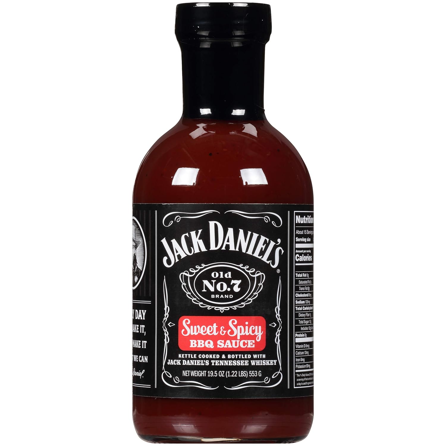 Jack Daniels, Barbeque Sauce Sweet & Spicy, 19.5 Ounce