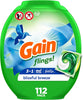 Gain Ultra flings Liquid Laundry Detergent pacs Designed for Large Loads, Original Scent, 48 Count