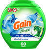 Gain Ultra flings Liquid Laundry Detergent pacs Designed for Large Loads, Original Scent, 48 Count