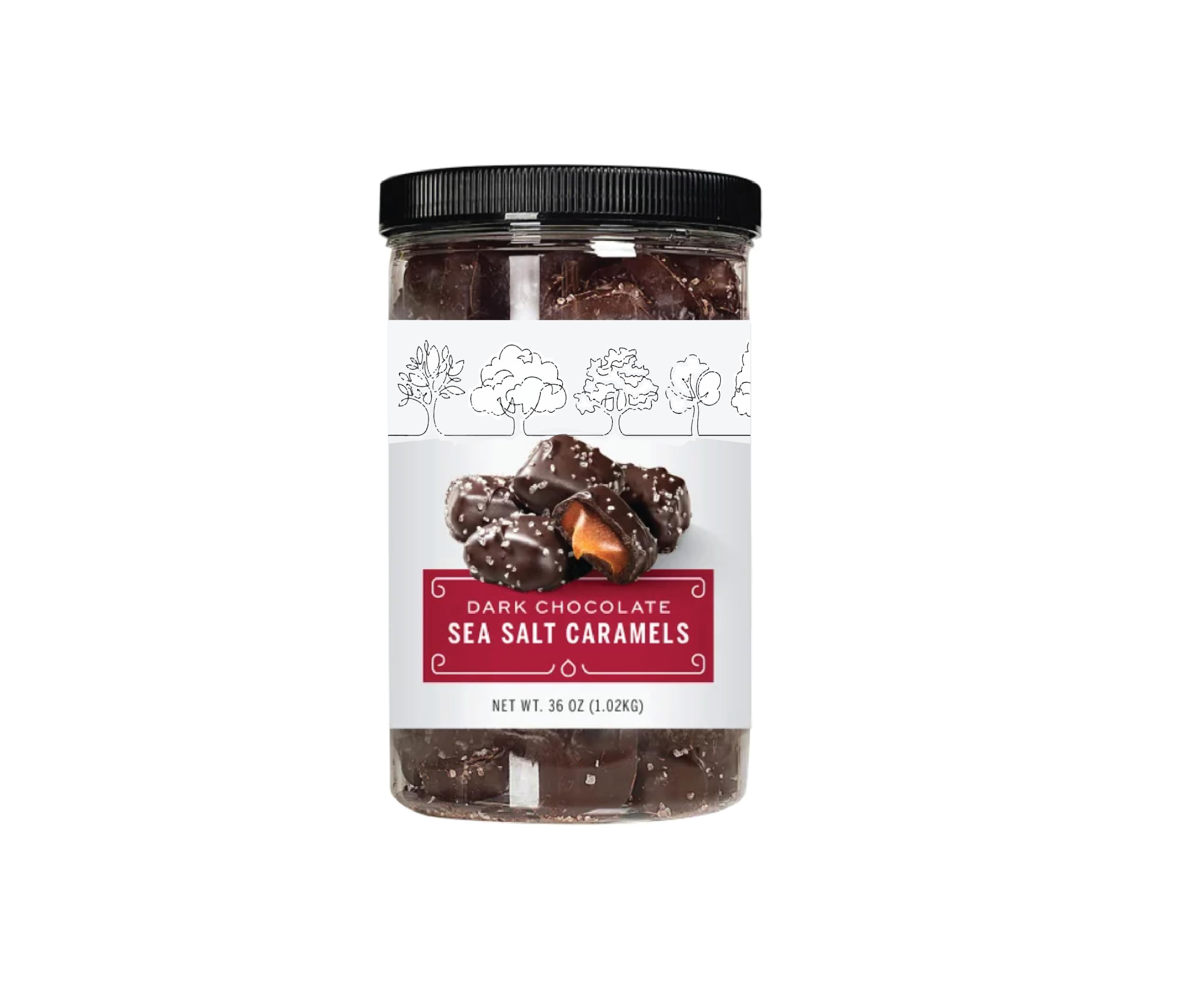 Quality Dark Chocolate Sea Salt Caramels, 36 Oz. (Pack of 1)