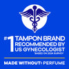 Premium Tampax Cardboard Tampons Regular Absorbency, Anti-Slip Grip, LeakGuard Skirt, Unscented