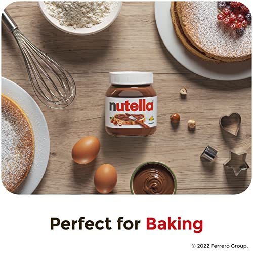 Premium Nutella Chocolate Hazelnut Spread, Perfect Topping for Pancakes, 26.5 Ounce (Pack of 6)