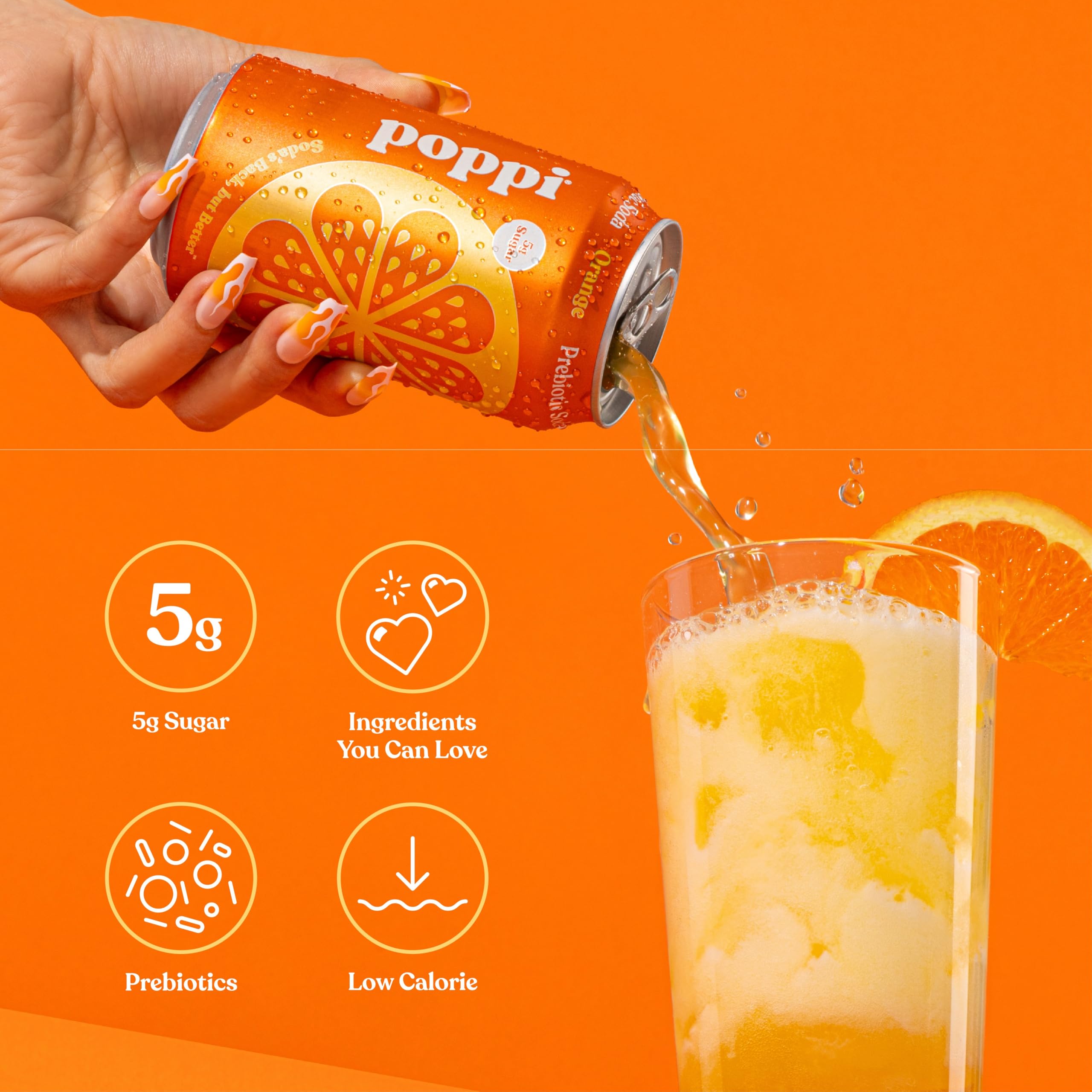Premium poppi Prebiotic Soda 12 Fl Oz - Limited Time Offer