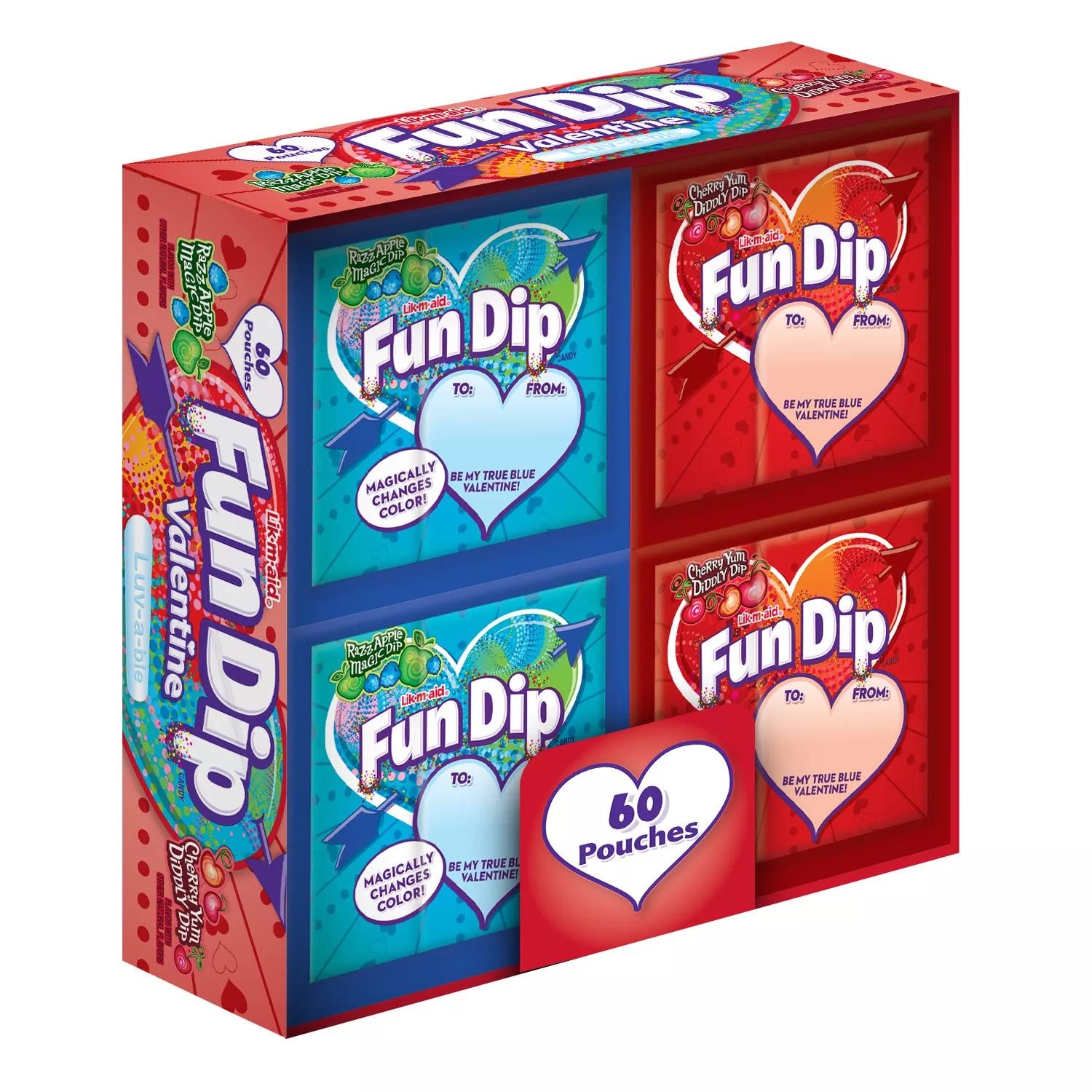 Quality Razz Apple Magic Dip and Cherry Yum Diddly Dip Flavored Fun Dip (0.43oz., 60pk.)