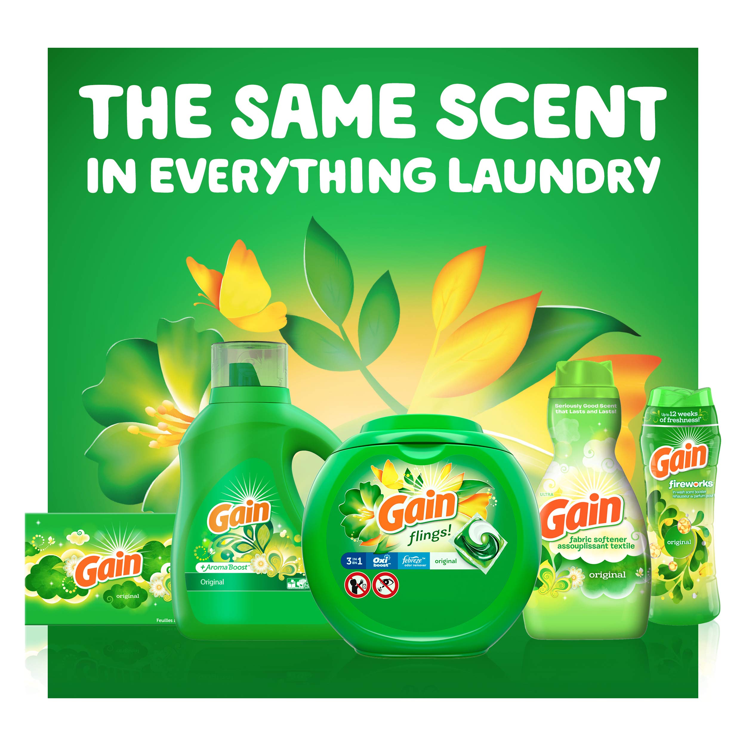 Quality Gain flings! Laundry Detergent Soap Pacs - Best Price Guaranteed