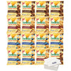Belvita Breakfast Biscuits Bite-Size, Variety, 1 oz snack packs (Pack of 12) with Bay Area Marketplace Napkins