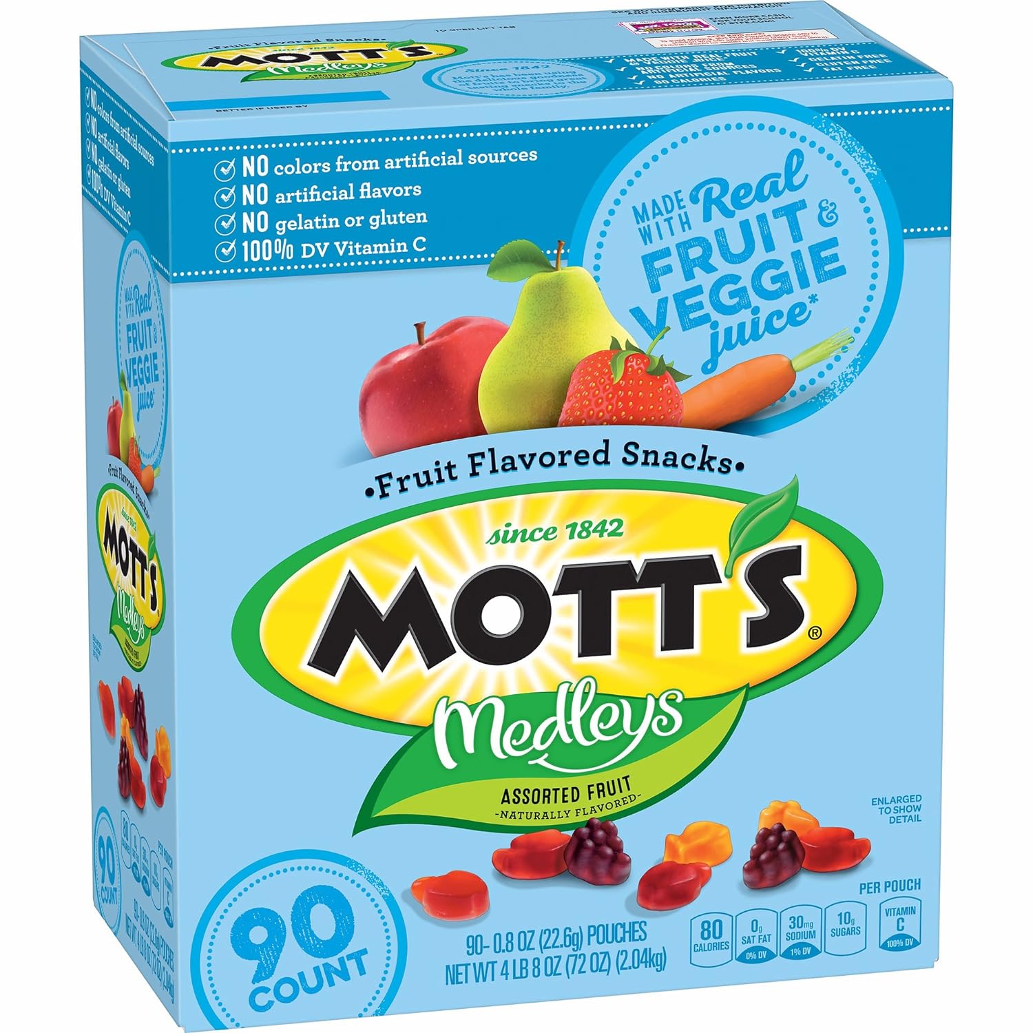 Mott's Medley Assorted Fruit Flavored Snacks (90 Count)