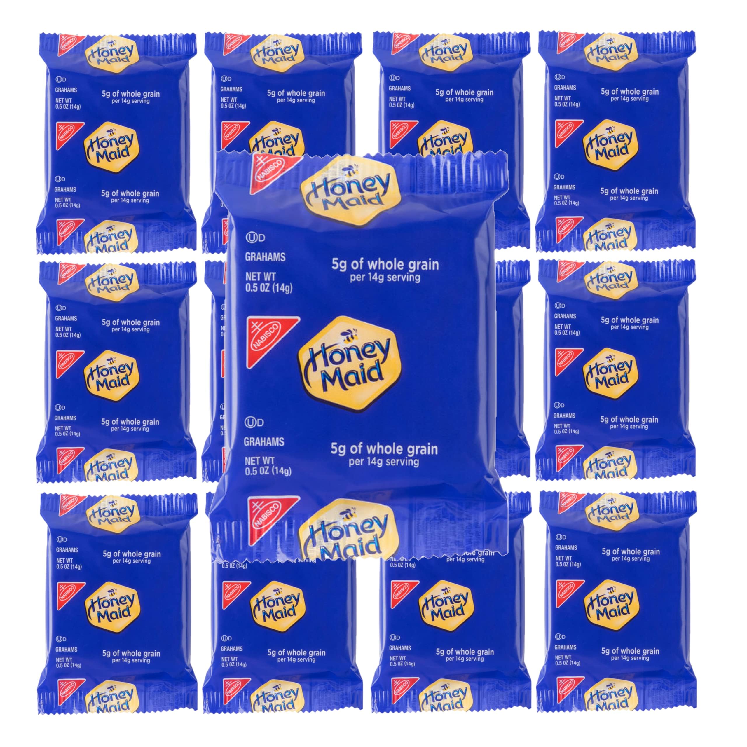 Quality Graham Crackers, 0.5oz Pouches, (Pack of 50) with Bay Area Marketplace Napkins