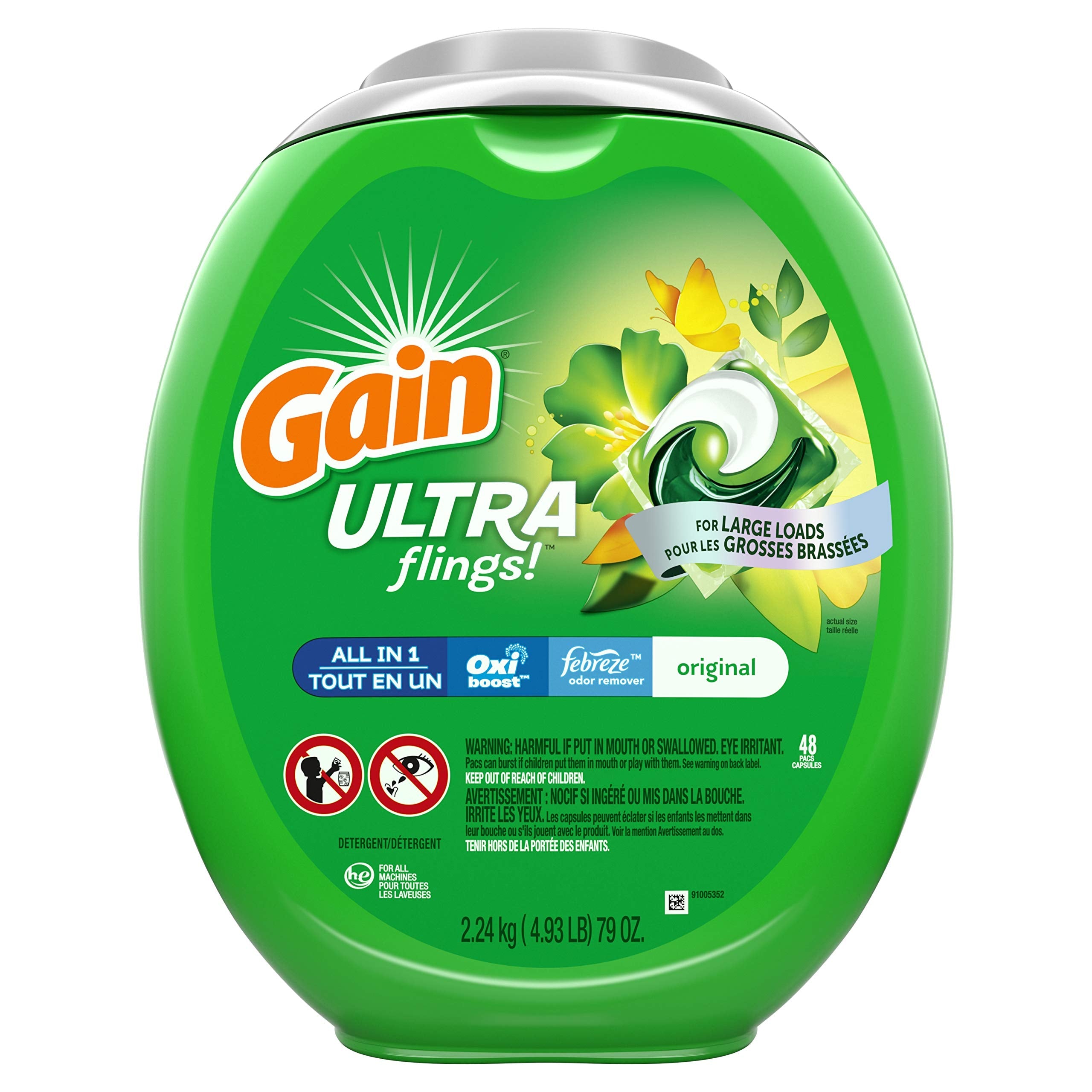 Quality Gain flings! Laundry Detergent Soap Pacs - Best Price Guaranteed