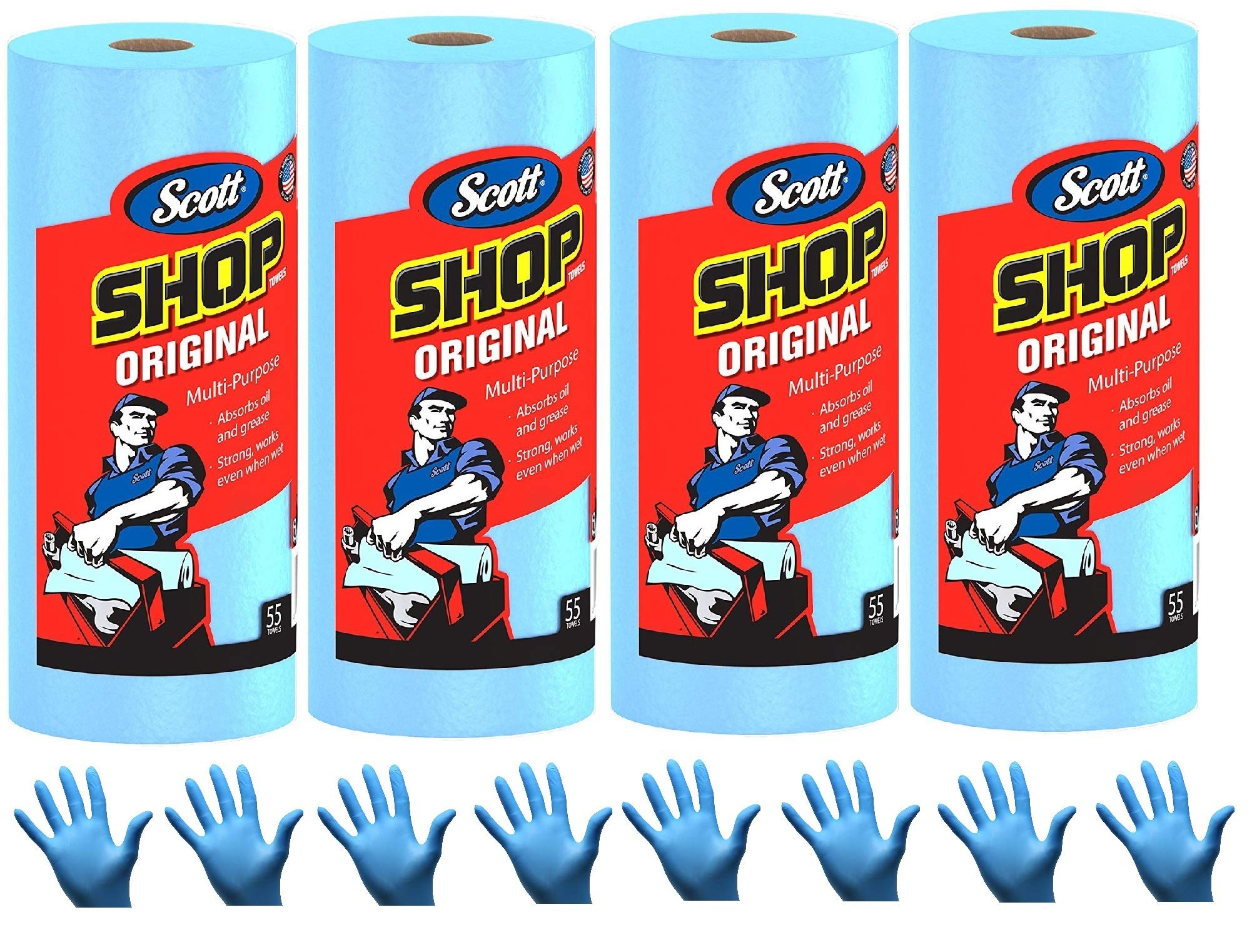 Quality Kimberly-Clark Scott Shop Towels Pop-Up Box, Blue - Best Price Guaranteed