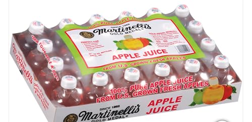 Martinellis Apple Juice Premium. 100% Pure Juice | 10 Fl Oz Pet Bottles | Pack of 24