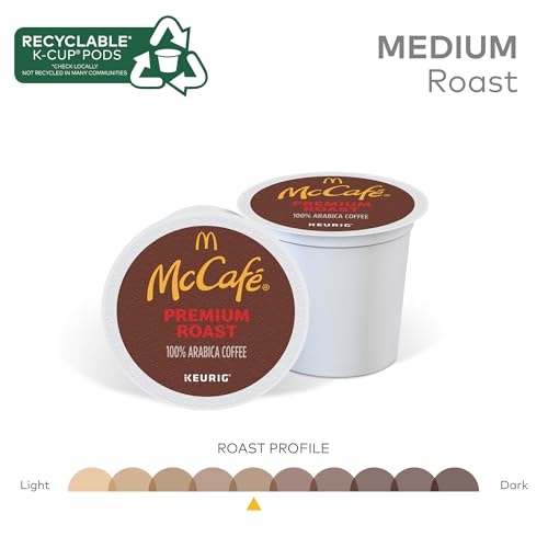 Quality McCafé Premium Roast, Single-Serve Keurig K-Cup Pods, Medium Roast Coffee Pods, 72 Count