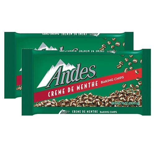 Premium Andes Creme de Menthe Baking Chips (Pack of 2) - Buy Now & Save