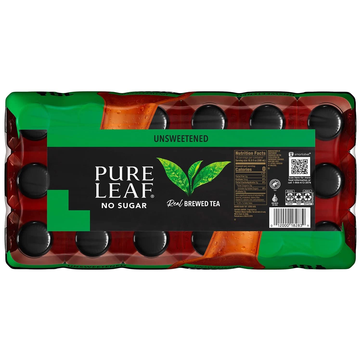 Quality Lipton Pure Leaf Unsweetened Iced Black Tea, 18 pk./16.9 oz.