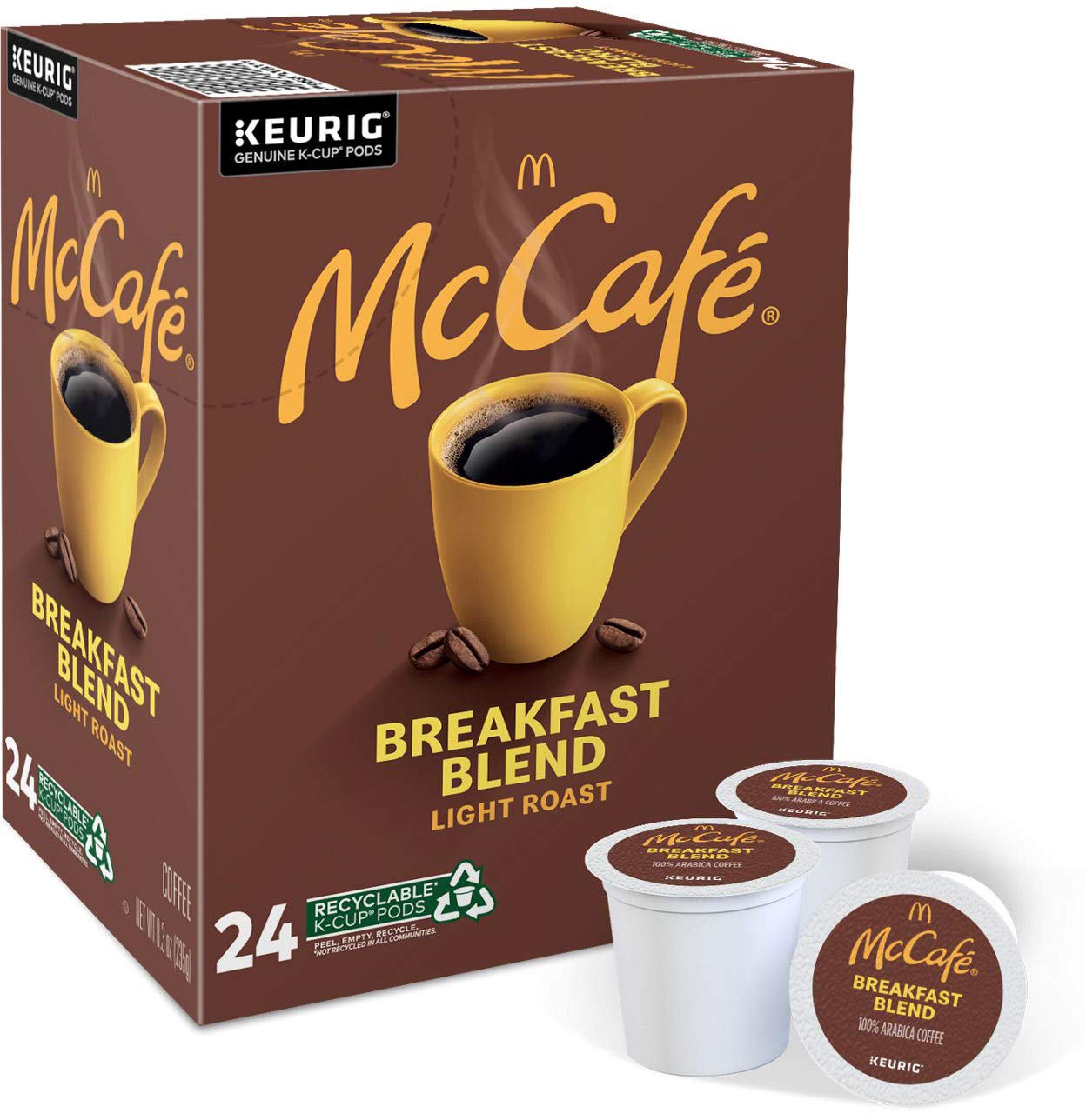 Quality McCafé Premium Roast, Single-Serve Keurig K-Cup Pods, Medium Roast Coffee Pods, 72 Count