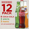 Mexican Coke Fiesta Pack, 12 fl oz Glass Bottles, 12 Pack
