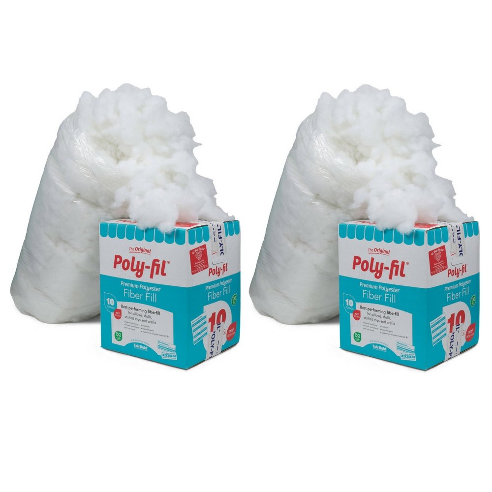 Quality Fairfield PF-10 Poly-Fil Premium Fiber (sdfg, 2 Pack)