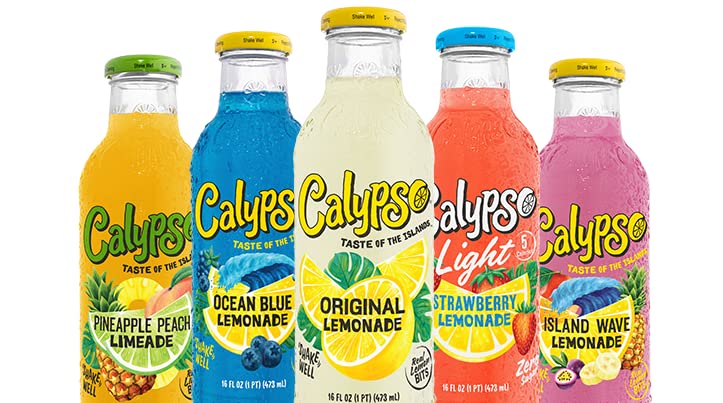 Premium Calypso Lemonades Made with Real Fruit and Natural Flavors | 8 Flavor Variety,16 Fl Oz (Pack of 8)