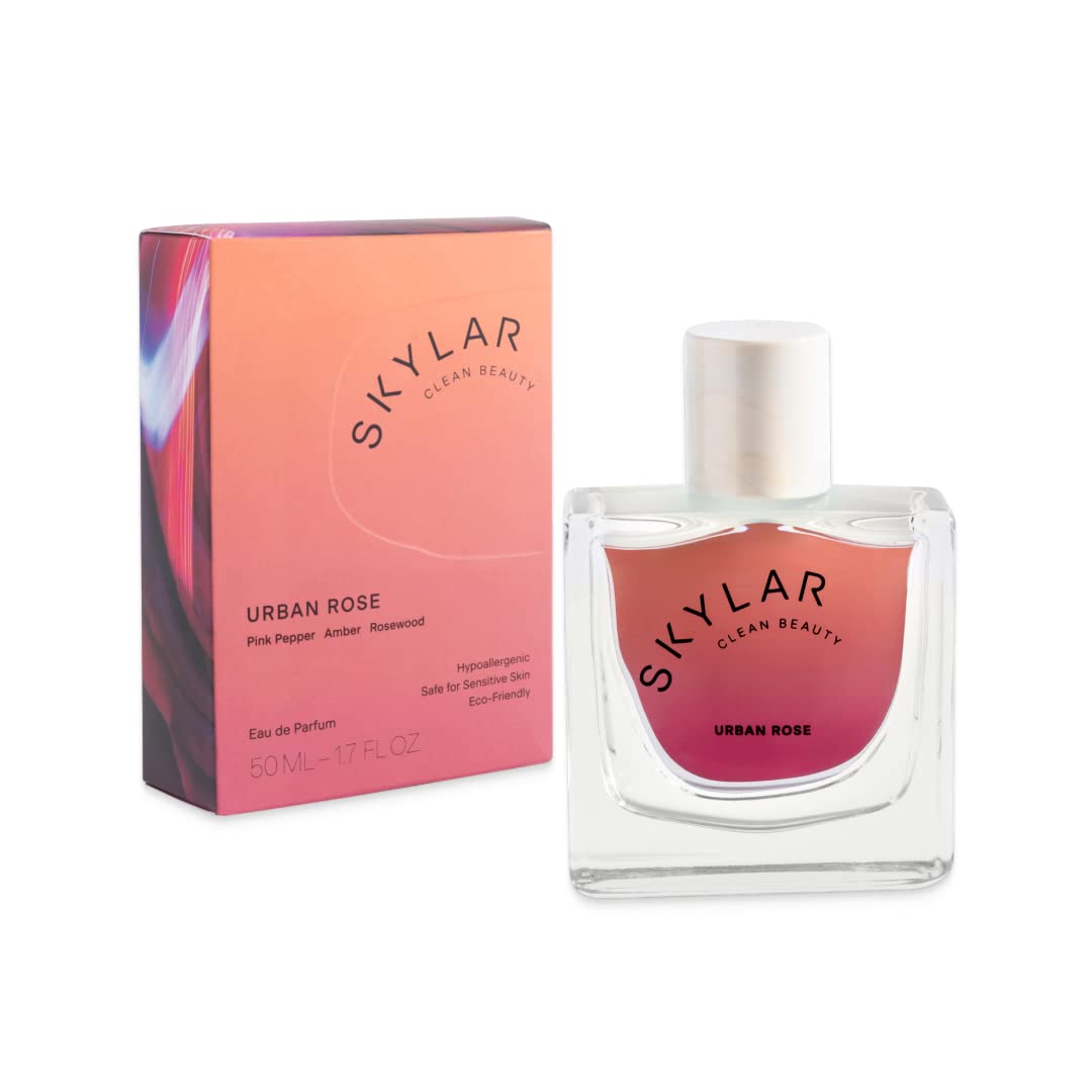 Quality Skylar Urban Rose Eau de Parfum - Hypoallergenic & Clean Perfume for Women & Men, Vegan & Safe for Sensitive Skin - Spicy Floral Perfume with Notes of Pink Pepper, Amber & Rosewood - 50mL /1.7 Fl oz