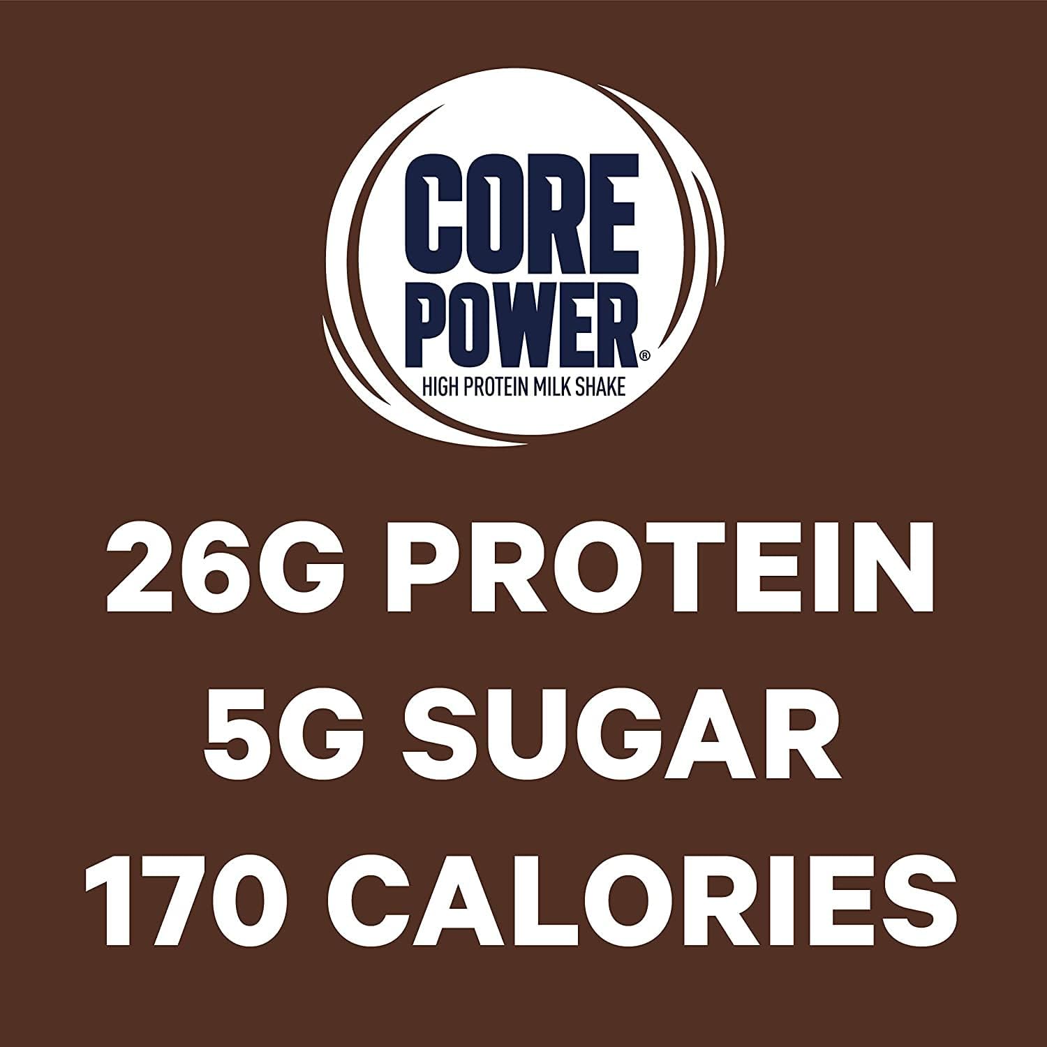 Premium Monocorn Fairlife Core Power 26g Protein Milk Shakes Variety Pack, Ready To Drink for Workout Recovery, 14 Fl Oz (6 - Pack)