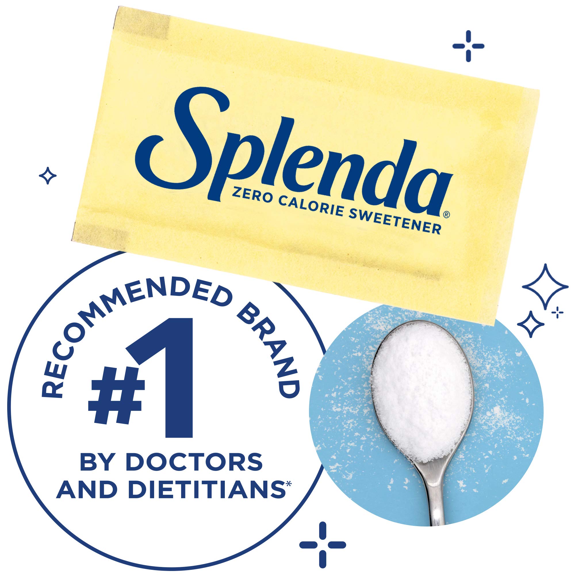 Premium SPLENDA Naturals No Calorie Stevia Sweetener, Single-Serve Packets