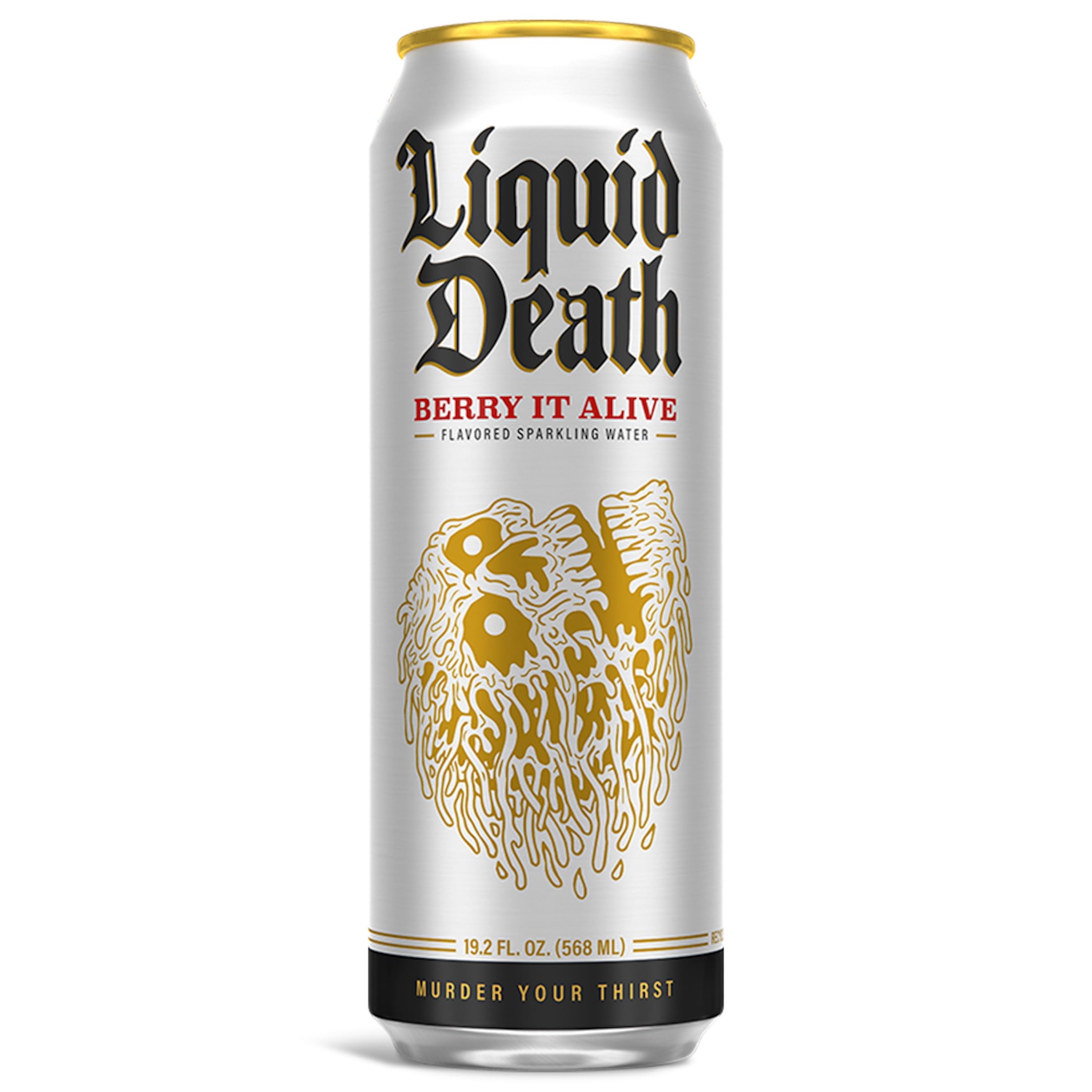 Quality Liquid Death Flavored Sparkling Water with Agave, Convicted Melon, 19.2 oz King Size Cans (8-Pack)