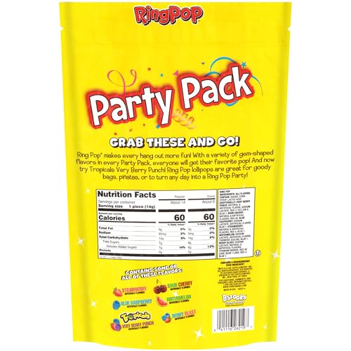 Quality Ring Pop Individually Wrapped Bulk Lollipop- Variety Party Pack