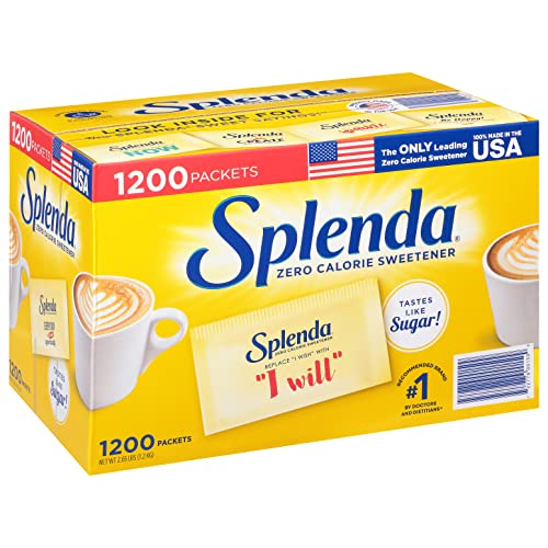 Premium SPLENDA Naturals No Calorie Stevia Sweetener, Single-Serve Packets