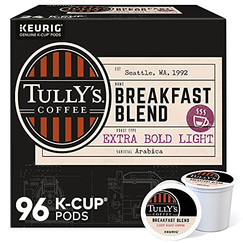 Premium Tully's Coffee French Dark Roast, K-Cup for Keurig Brewers