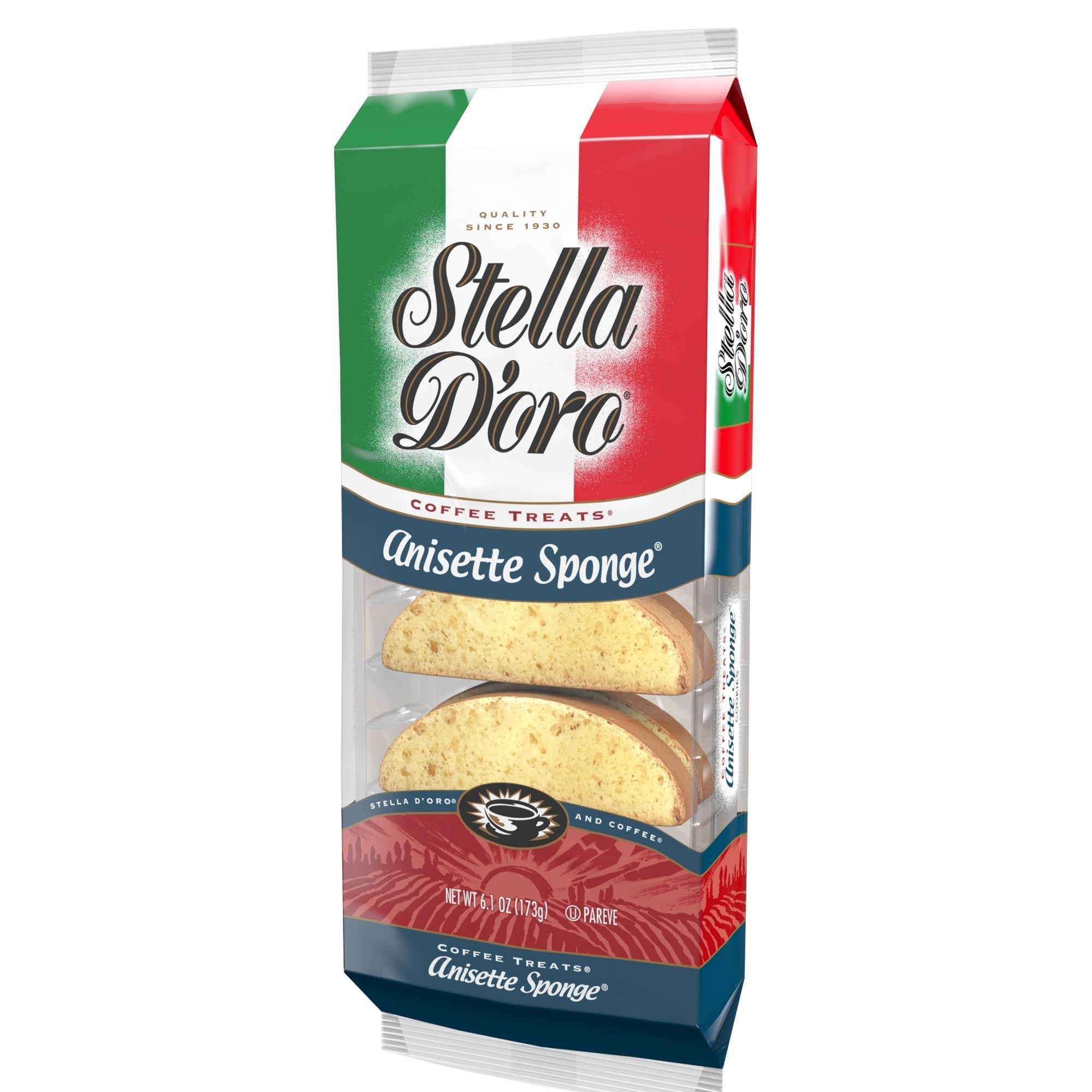 Premium Stella D'Oro Anisette Sponge Coffee Treats Cookies, 6.1 Ounce