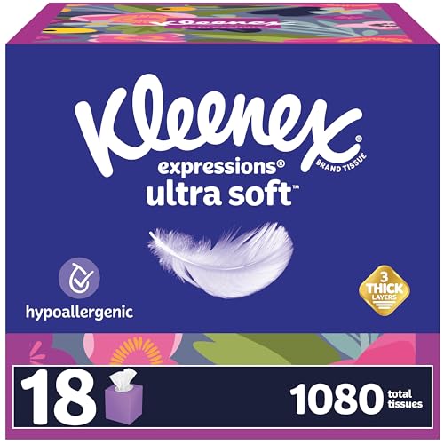 Premium KLEENEX Expressions Ultra Soft 3 Hypoallergenic Box - Limited Time Offer