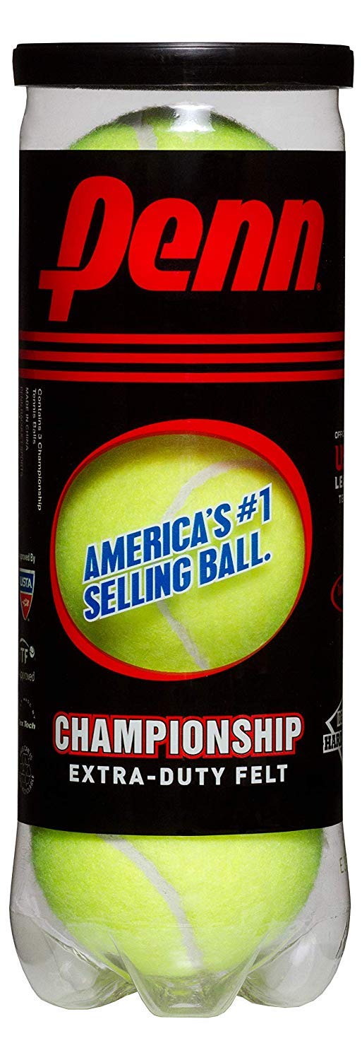 Premium Penn Championship Tennis Balls - Extra Duty Felt Pressurized Tennis Balls 3 Count(Pack of 12)